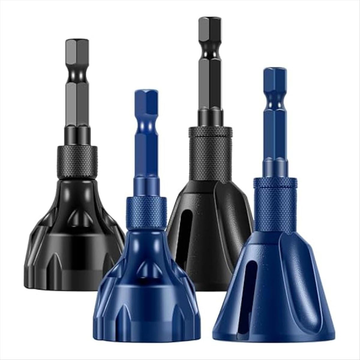 BPQiang 4Pcs Deburring External Chamfer Tool Chamfering Drill Bit,Bolt Thread Repair Tool, for 5-25mm/3-20mm