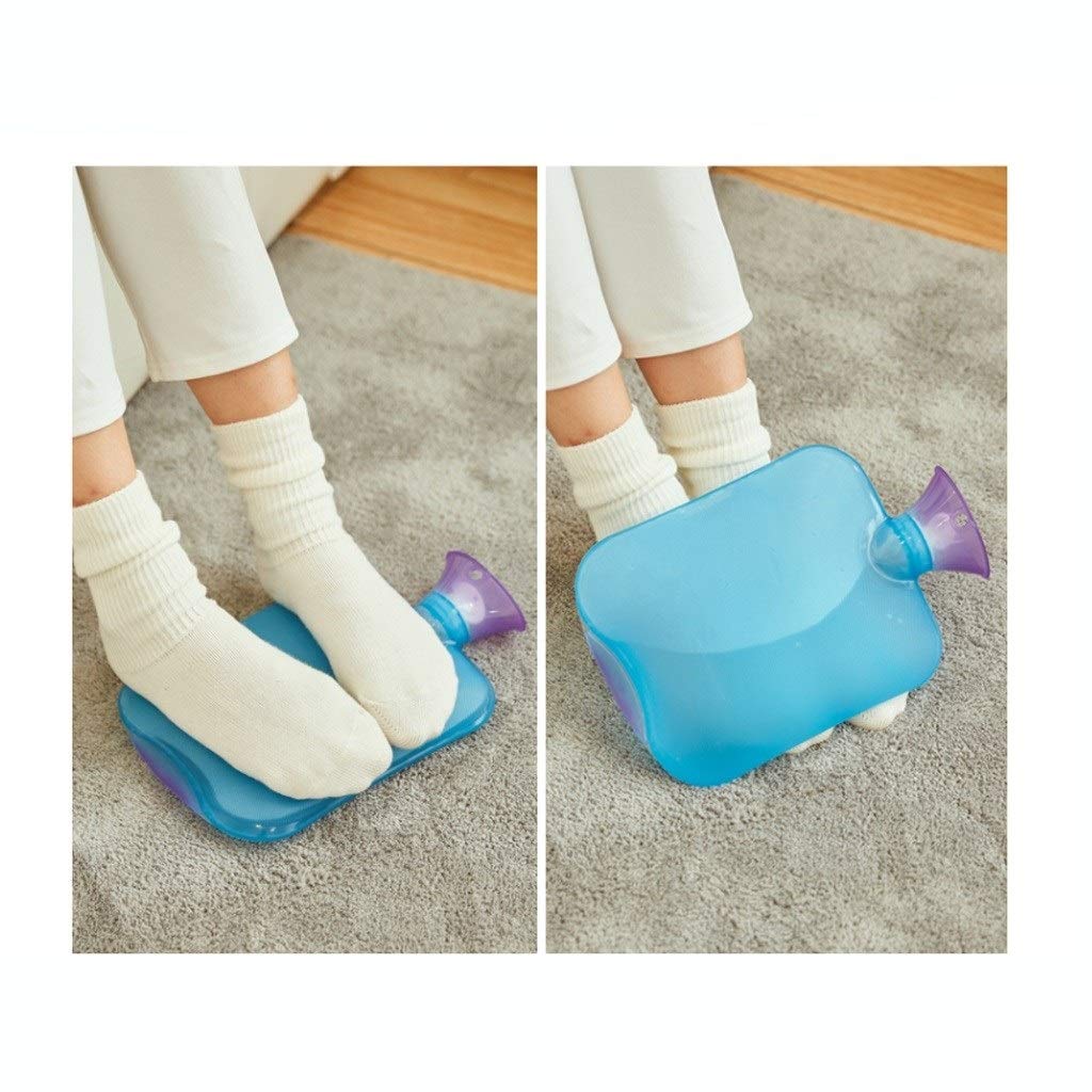 Wärmflaschen/Bettflasche Warmwasserflasche, 2-Liter-PVC-Wasserbeutel mit Strick-Abdeckung dauerhafter Warmwassertasche wiederverwendbar tragbarer Studentenwohnheim-Wasser-Injektion Warmwasserflasche S