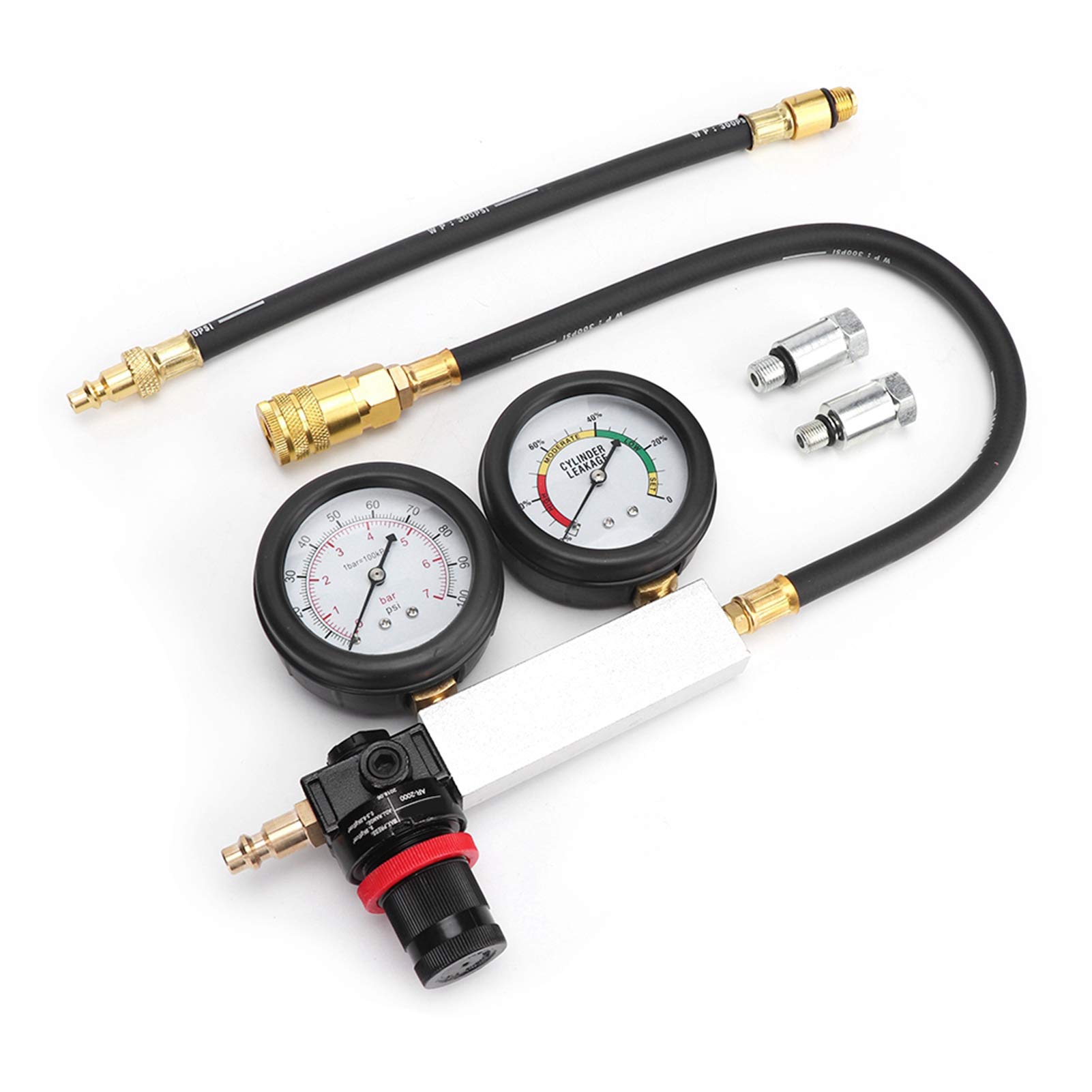 MSW Compressie tester - dubbele manometer - 0 - 7 bar MSW-CLD-02