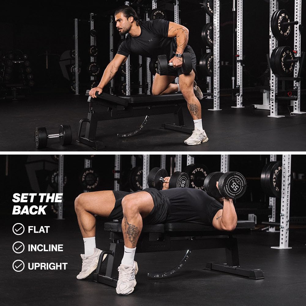 Performance Series Adjustable Bench, Supports 650 LB Incline, Versatile Utility Bench for Home Gym Weightlifting, Strength Training, Flat, Incline, Upright Positions