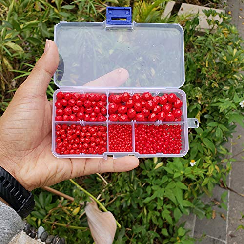 Chengmu 2-10Mm Ceramic Red Rondelle Glass Beads For Jewelry Making 710Pcs Faceted Briolette Shape Crytal Spacer Beads Assortments Supplies For Bracelet Necklace With Elastic Cord Storage Box #TOP5