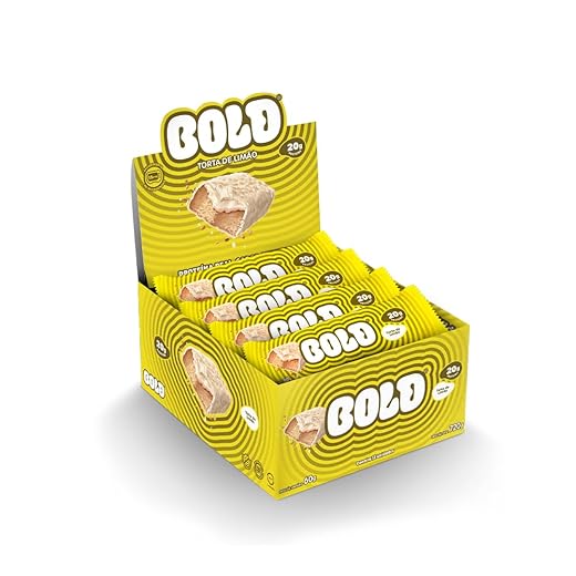 BOLD NUTRITION Barra De Proteína Bold Torta De Limão 20G Proteína - 12 Unid
