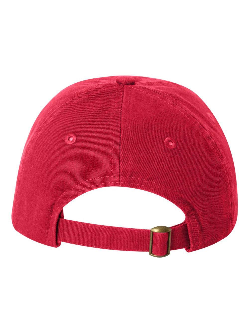 Valucap - Small Fit Bio-Washed Dad Hat - VC300Y - Adjustable - Red