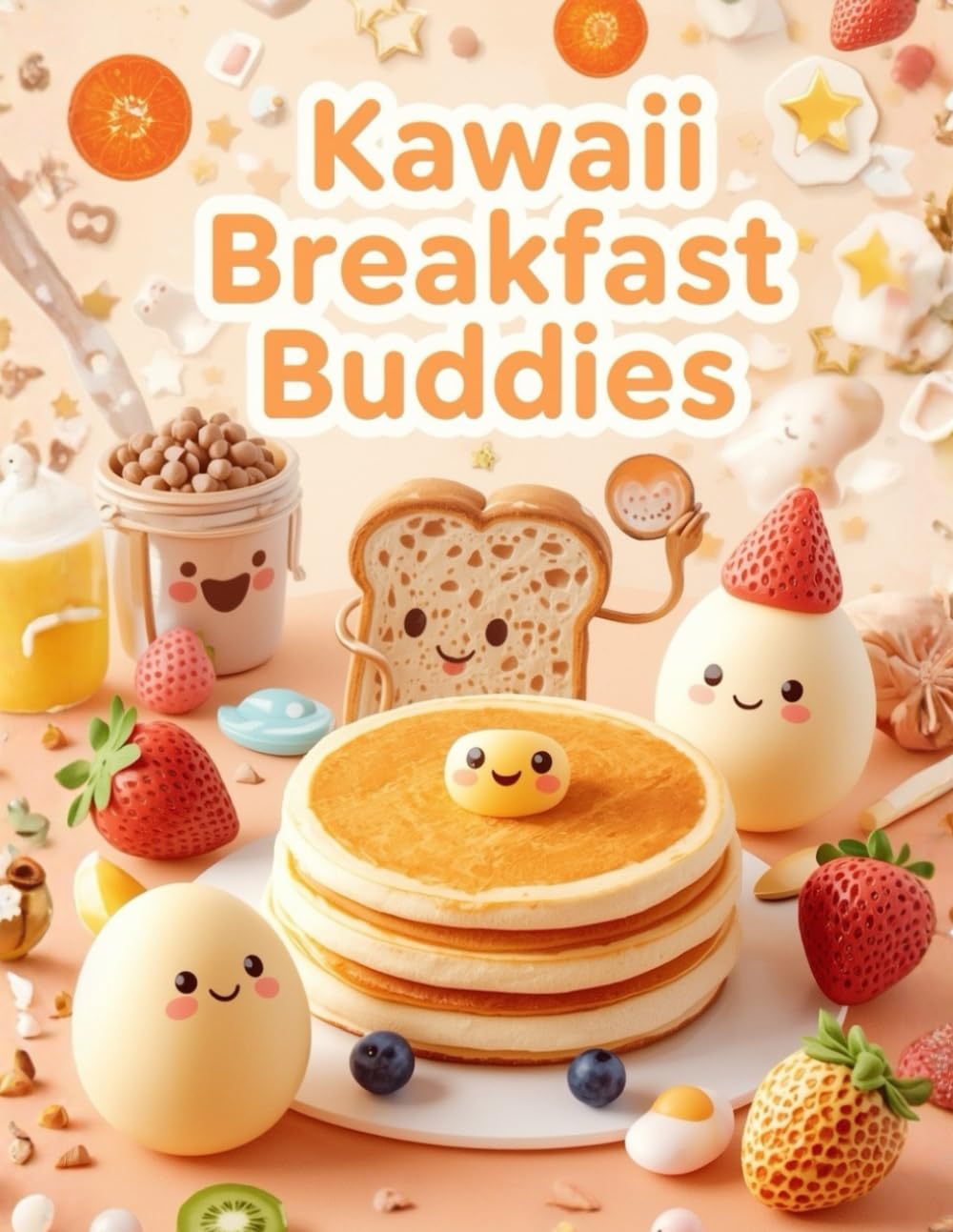 Kawaii Breakfast Buddies: Cute Morning Treats Coloring Book