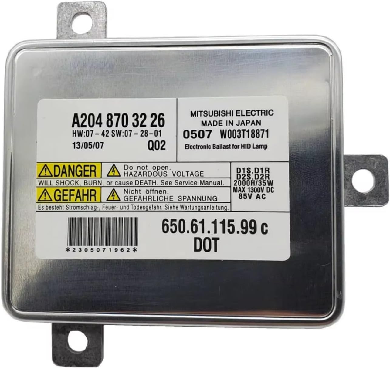 Headlamp Unit Control for GLK200 for GLK220 2008-2011 OEM: A2048703226 W003T18871 Xenon Headlight H-ID Ballast Control Unit