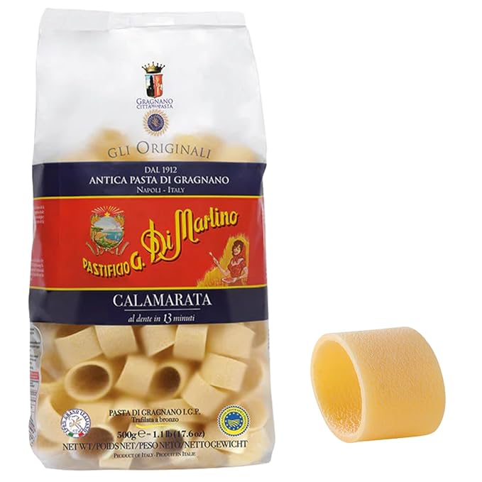 Calamarata, Durum Wheat Semolina Pasta Pouch, 500 g