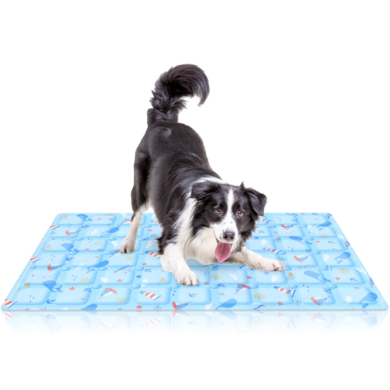 VReder Pet Cooling Mat for Dogs Cat Foldable Durable Water Filled Model Bed Cooling Mats