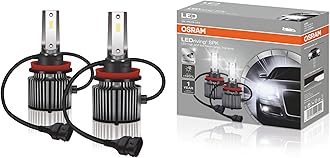 ≜ H8/H11/H16 LEDriving High and Low Beam Lamps, 120% more brightness, compatible with passenger cars, 2000 lm, 54 W, 64211DWSPK, Duo box (2 lamps) White
