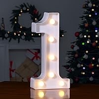 Vista 288 de Foaky LED Letter Lights Sign Marquee Light Up Letters Sign for Night Light Wedding/Birthday Party Battery Powered Christmas Lamp Home Bar