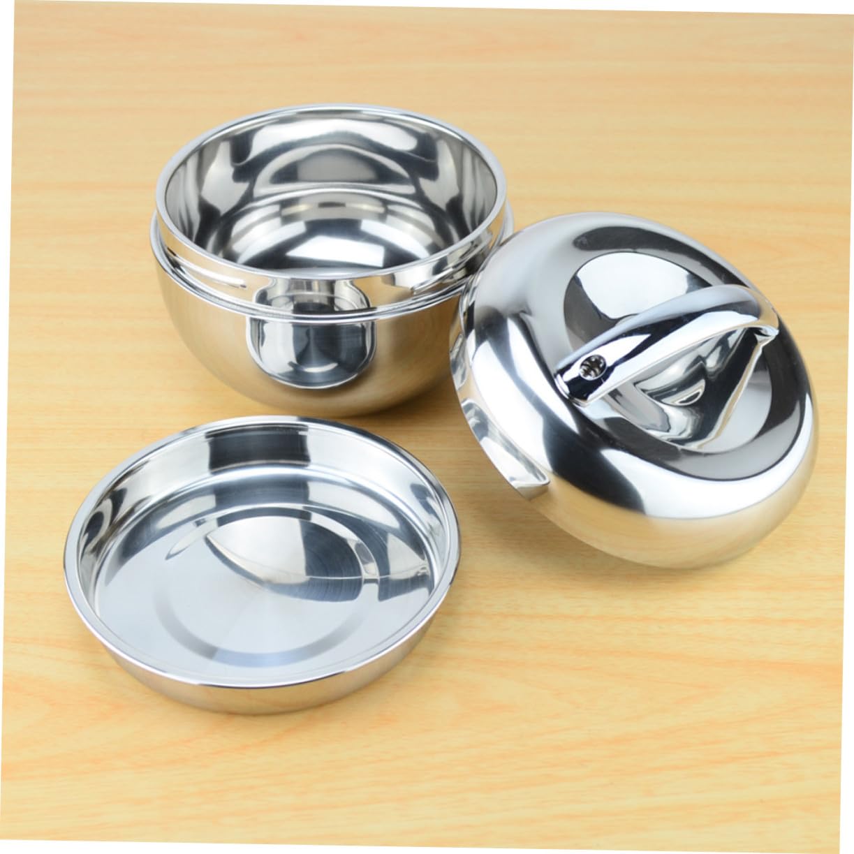 Boîte Lunch Inox avec Compartiments Thermique pour Repas Chaud Conteneur Alimentaire Portable Acier Inoxydable Boîte Rangement Pratique pour Étudiants et Travailleurs