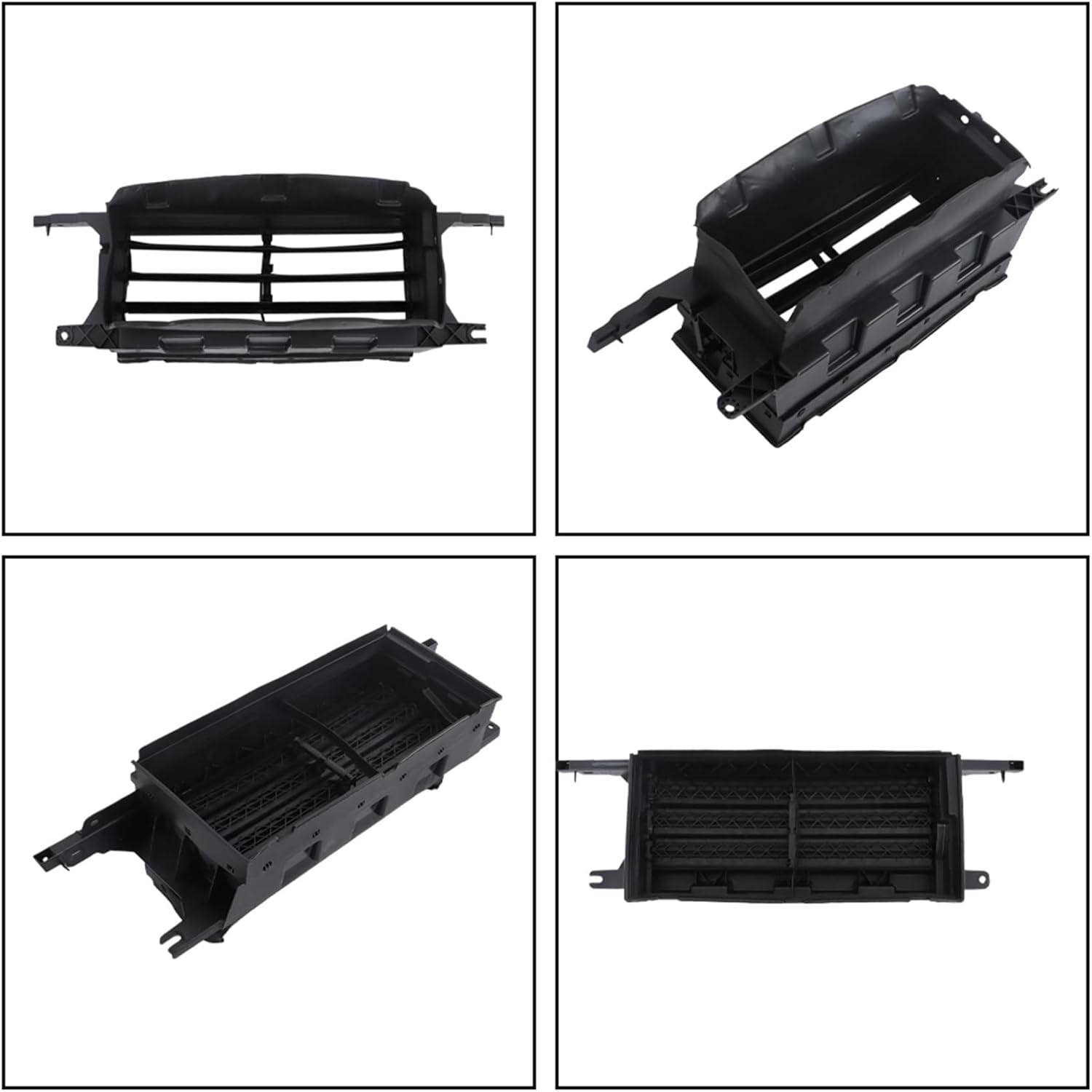 labwork Front Bumper Lower Radiator Grille Airflow Shutter Assembly Replacement for Ford F150 2015-2017 FL3Z8475D without Motor