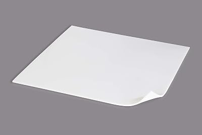 MATNIKS Food Grade Silicone Rubber Sheet 12x12-inch by 1/8 White - Duro Shore A65 High Temperature Heavy Duty for Gaskets DIY Food Covers Lids Sealing Material Supports Microwave Oven Protection