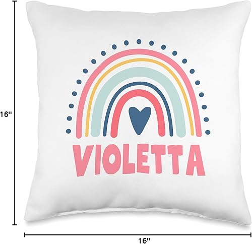 Miniatura 4 de Idea Regalo Personalizzata con Nome Gifts Idea Violetta Name Custom Woman Myth Legend - Almohada para fiesta de cumpleaños, 16 x 16 pulgadas,