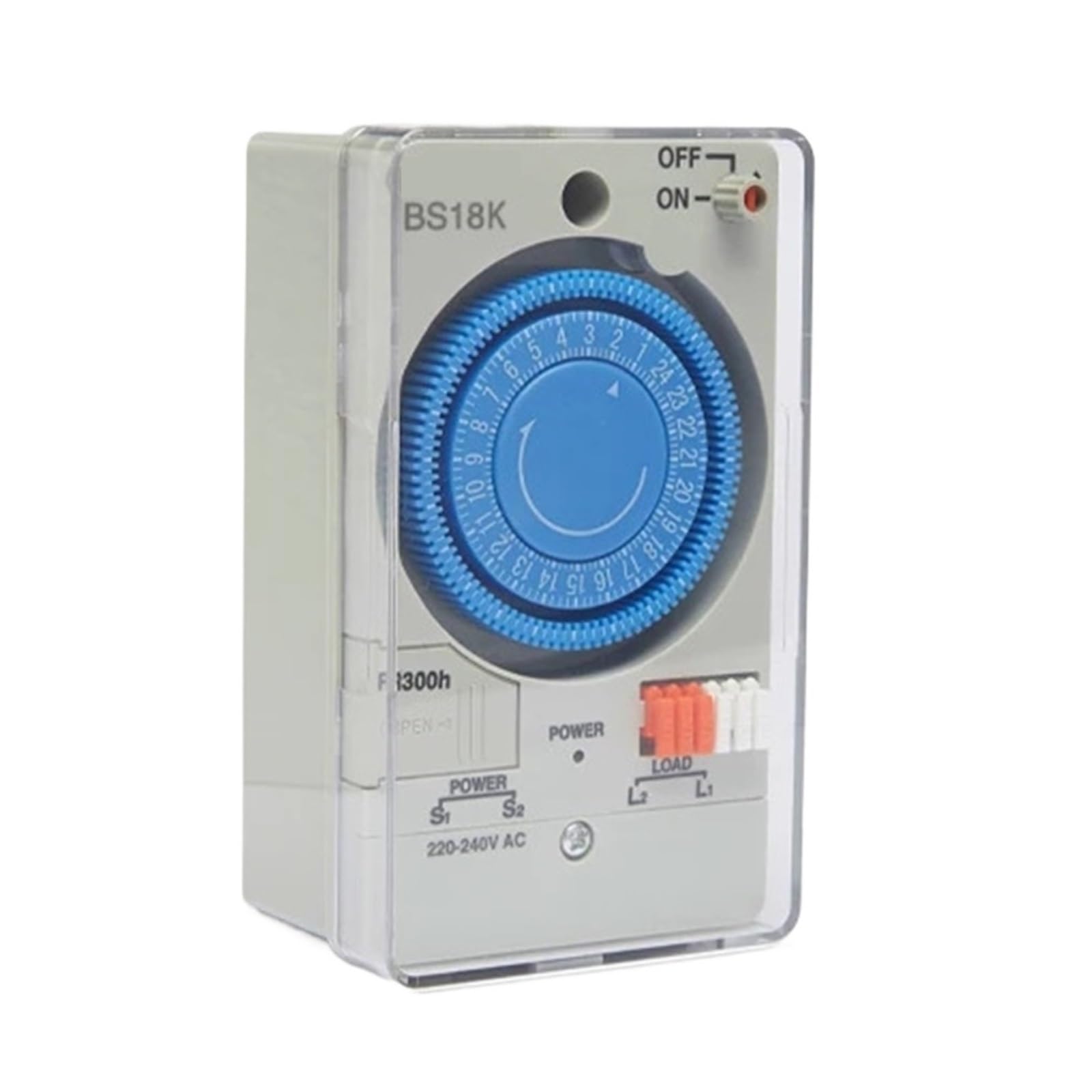 Interruttore Timer 220 V Interruttore Timer Meccanico 24 Ore, con 48 Volte di accensione/spegnimento al Giorno Intervallo di impostazione 'Ora 30 Minuti (Size : 110v)