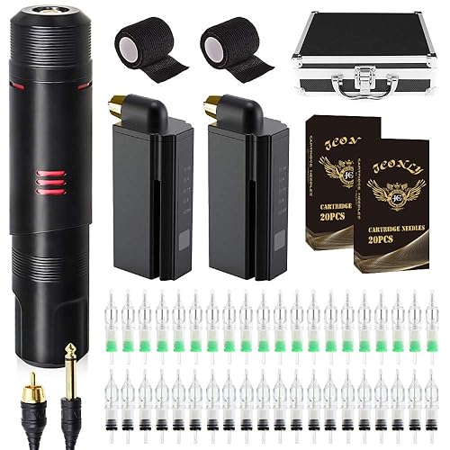 Jconly Kit de máquina inalámbrica máquina de bolígrafo giratorio F1X 2 piezas kit de bolígrafo de fuente de alimentación de batería inalámbrica