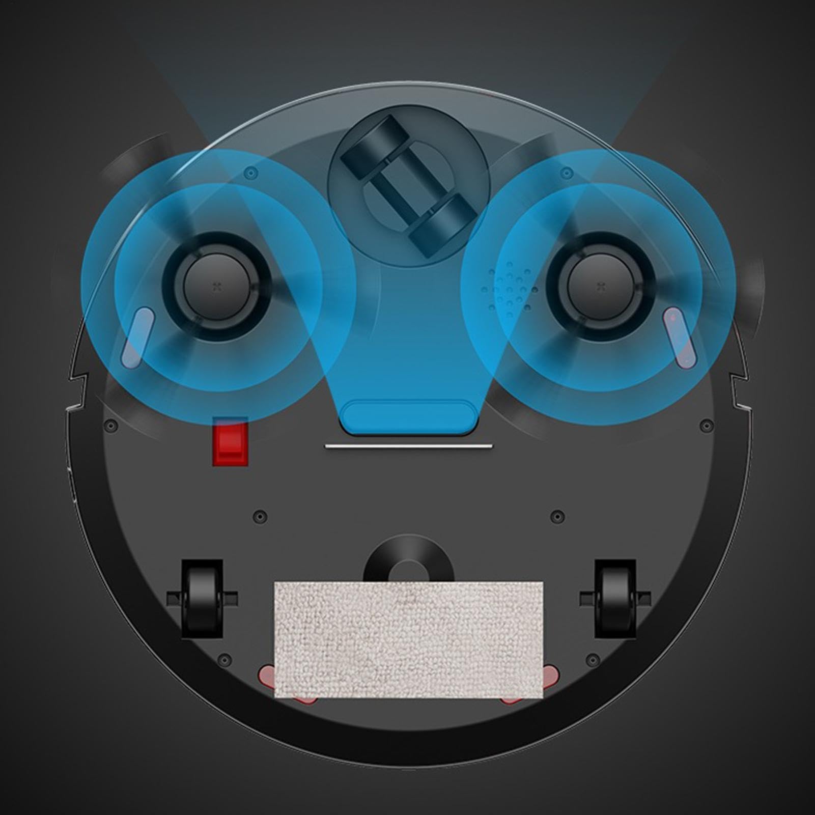 Genérico Robot Aspirador Mopa Automática Silenciosa Recargable | Robot Aspirador Barredor Para Suelos Duros, Pelo de Mascotas, Hogar, Oficina, Apartamento, Dormitorio, Salón
