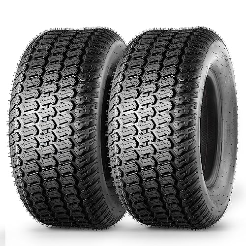 MaxAuto 2Pcs 24X9.50-12 Lawn Mower Tires 24x9.5x12 Riding Tractor Turf Tire 4PR Load Range B