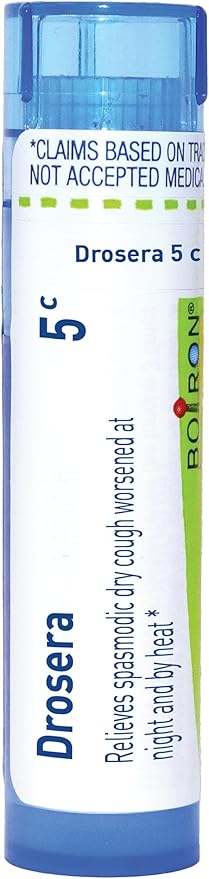 My Personal Guide to the Best Homeopathic Remedies for Dry Cough 14 Boiron Drosera Rotundifolia 5C Homeopathic Medicine for Spasmodic Dry Cough - 80 Pellets