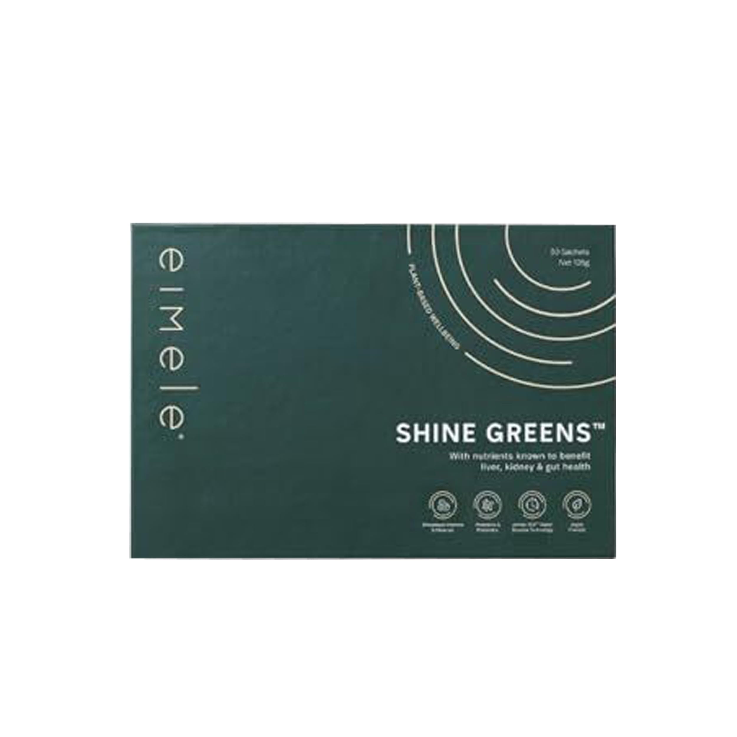 Shine Greens | Superfood Greens Powder Sachets | Supports Energy, Digestion & Immunity | Antioxidants, Essential Nutrients & Probiotics | 30 Sachets (3.70 oz Total)
