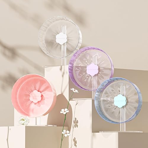 Miniatura 9 de BUCATSTATE Rueda de hámster súper silenciosa, rueda de ejercicio de hámster de 10.2 pulgadas con pista más ancha para chinchilla, jerbos, ratones,