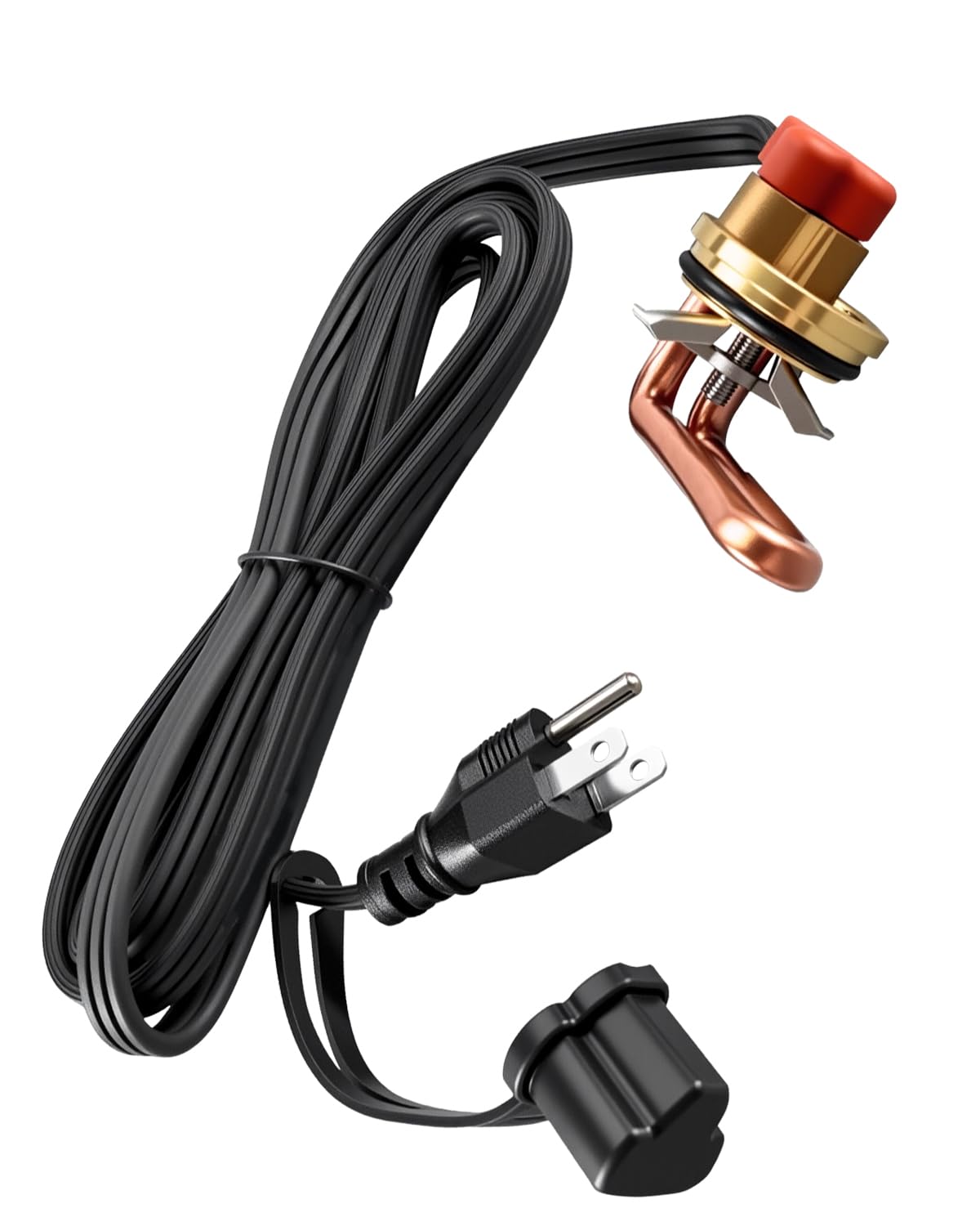 Engine Block Heater Fits for Chevrolet GMC 2001-2008 V8 6.6L, Diesel (Duramax), 2007-2015 V8 6.6L, Diesel (Duramax), 120V 1000 Watts 40mm Diameter, Threaded Engine Block Immersion Heater