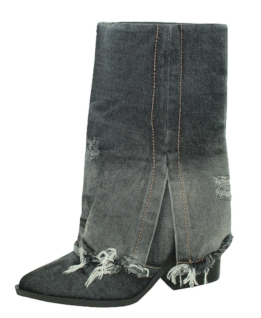 日本未入荷 韓ドル着用【OLDORDER】Disney Oboot-Clog Denim Button destroyed jean 2color - SIMIO | 60% - Asian Fashion