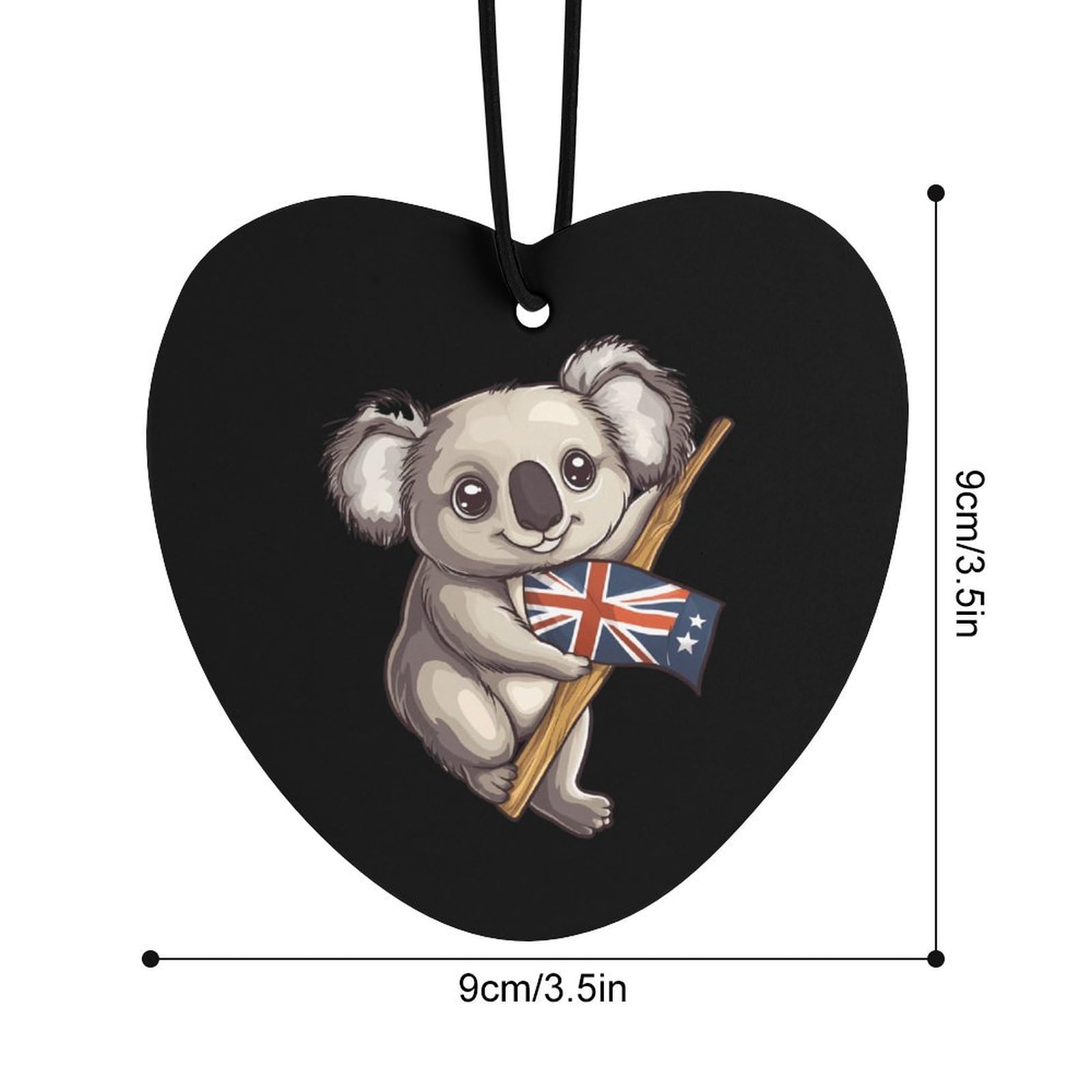 Australian Koala Bear Car Air Freshener Hanging Aromatherapy Tablets for Car Accessories Love form