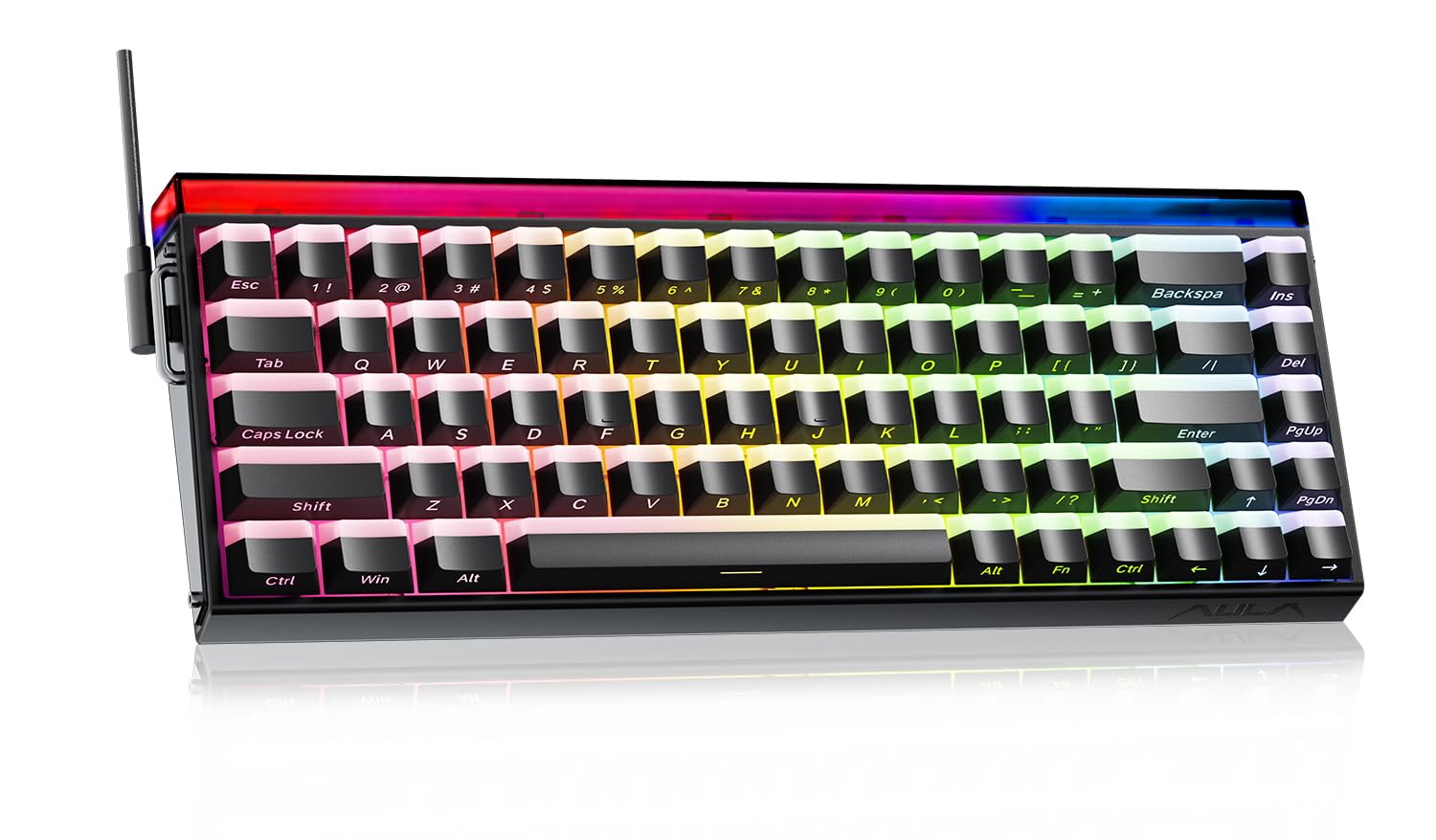x AULA HERO 68 HE 60% Gaming Keyboard,Mini Portable Keyboard