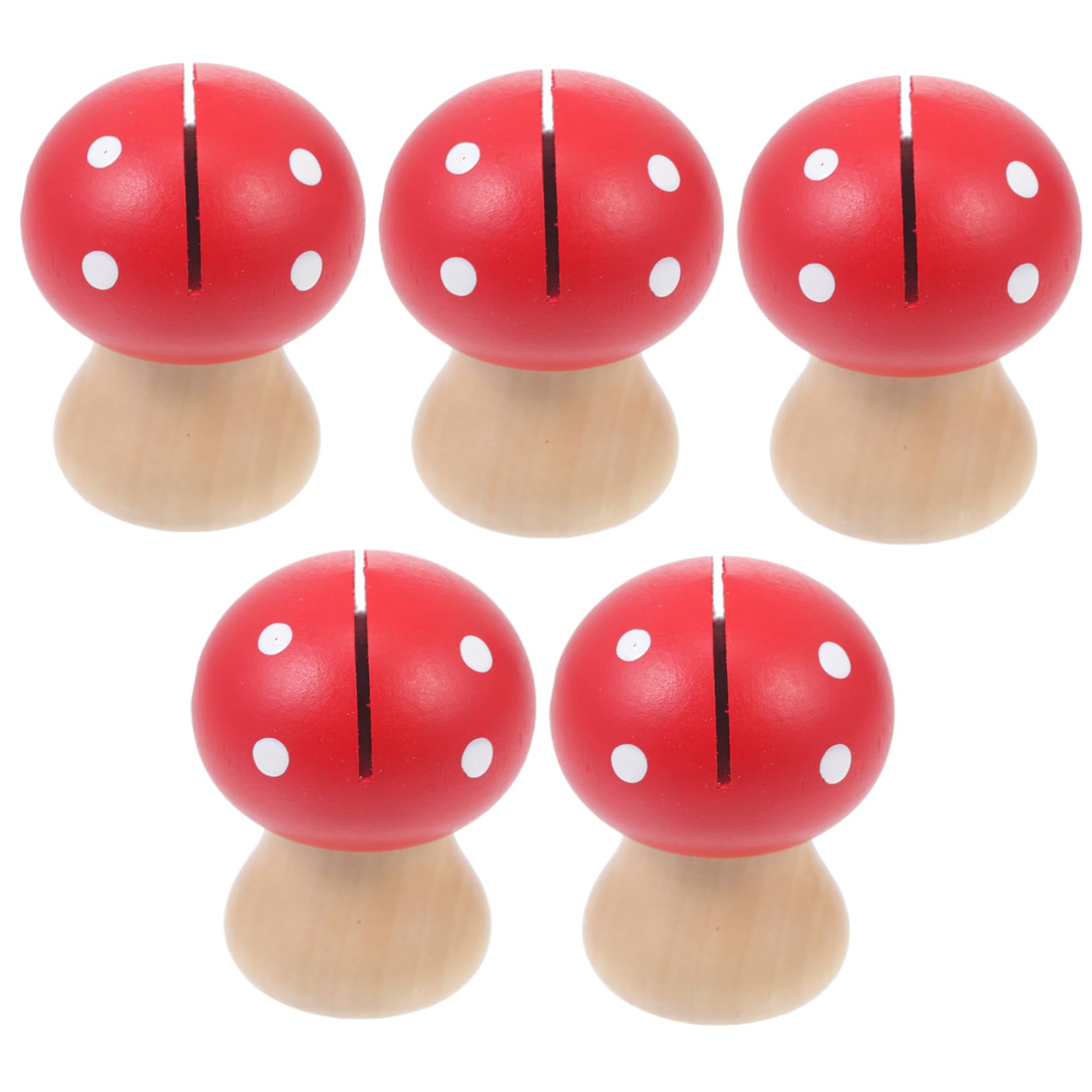 AGFELO 5Pcs Decorative Mushroom Photo Clips Vintage Memo Holders for Cards Notes Pictures Creative Clamps for Home Office Decor Retro Mushroom Design