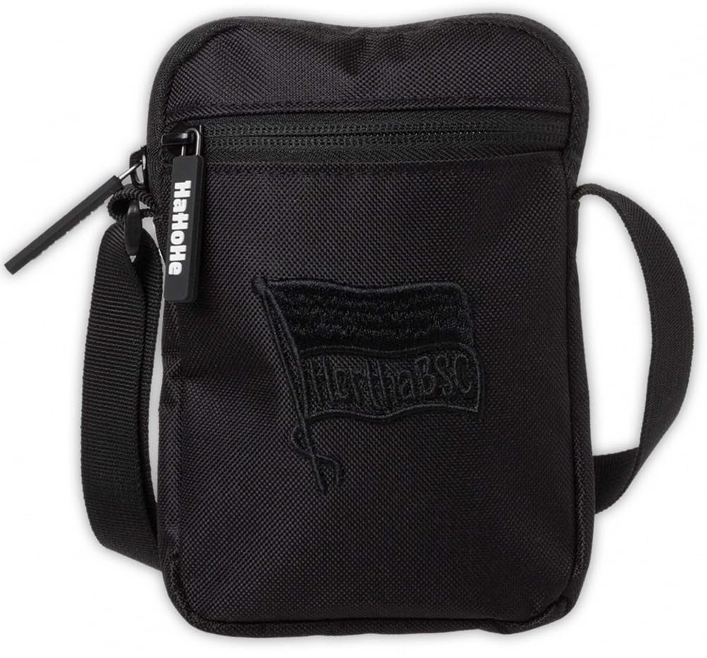 Hertha BSC Berlin Stadiontasche klein - Logo - schwarz | Tasche | All Black | Umhängetasche HBSCB