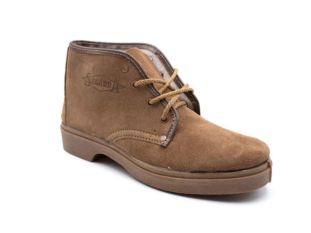 SEGARRA - Botas de campo con cordones y suela de goma,tallas grandes,piel, para: Hombre