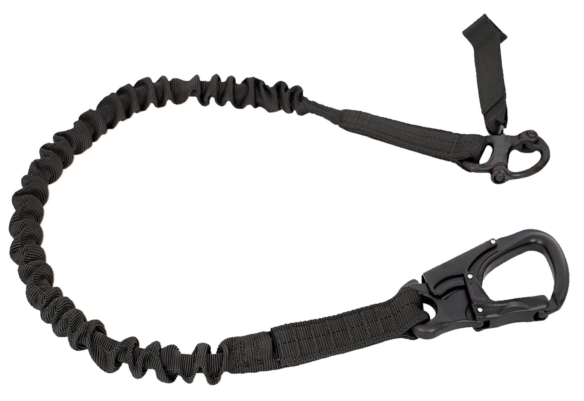 Warrior - A.S. Warrior Assault Personal Retention Lanyard Tango Carabiner + Clip SNAP (Correa de seguridad) (Negro)