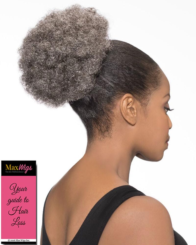 DS007 Afro Ponytail Color 280 - Foxy Silver Wigs 8-10