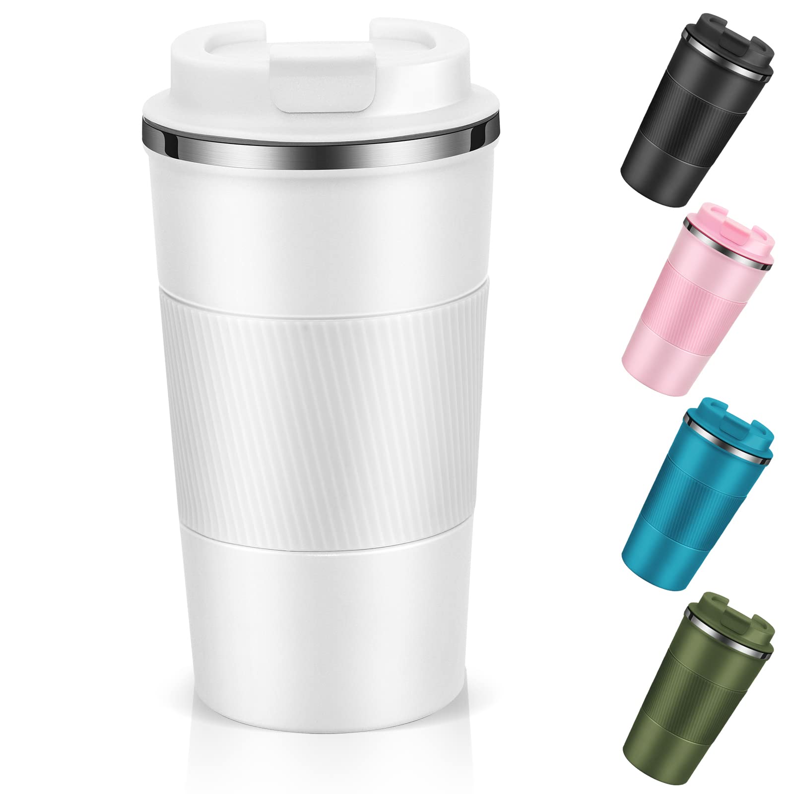 Dycietx Travel Mug with Leakproof Lid, Insulated Reusable Coffee for Hot&Cold Drinks/Tea