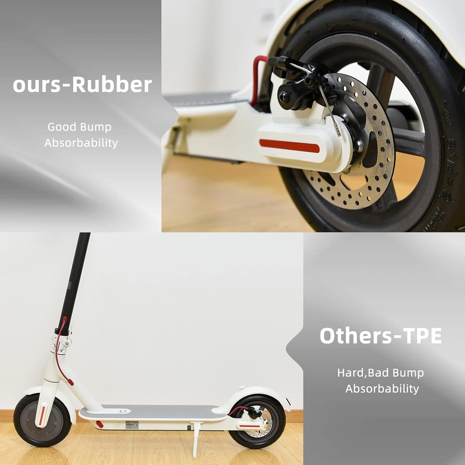Roue de pneu solide 200 x 50 en plastique avec outil pour scooter électrique balance voiture 8 x 2 roue solide anti-explosion pièces de pneu sans chambre à air