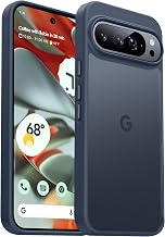 AOUIA for Google Pixel 9 Pro XL Case, Military Shockproof Protective, Slim Translucent Matte Cover for Pixel 9 Pro XL Phone Case, Blue