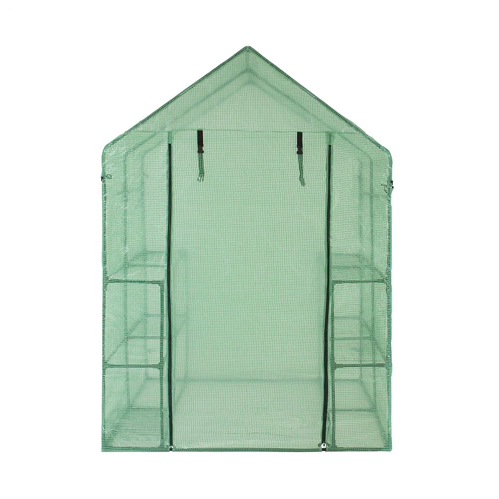 Serra da Giardino Copertura Griglia in PVC Walk-in, Impermeabile Anti-UV, 143x73x195 Cm