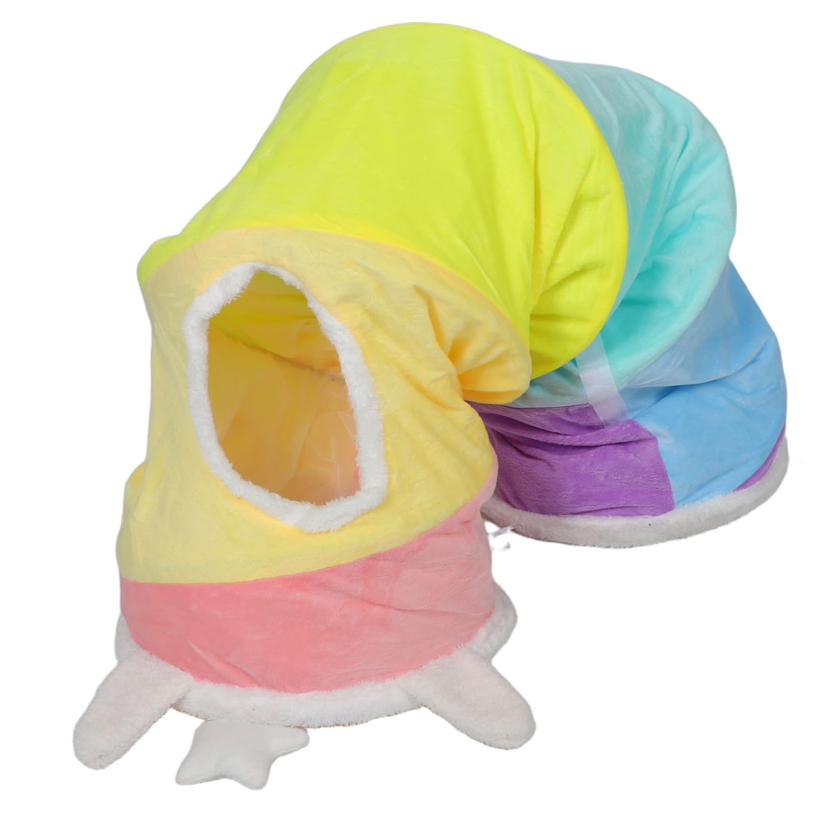 Túnel plegable para gatos Gadpiparty con diseño espiral elástico para mascotas