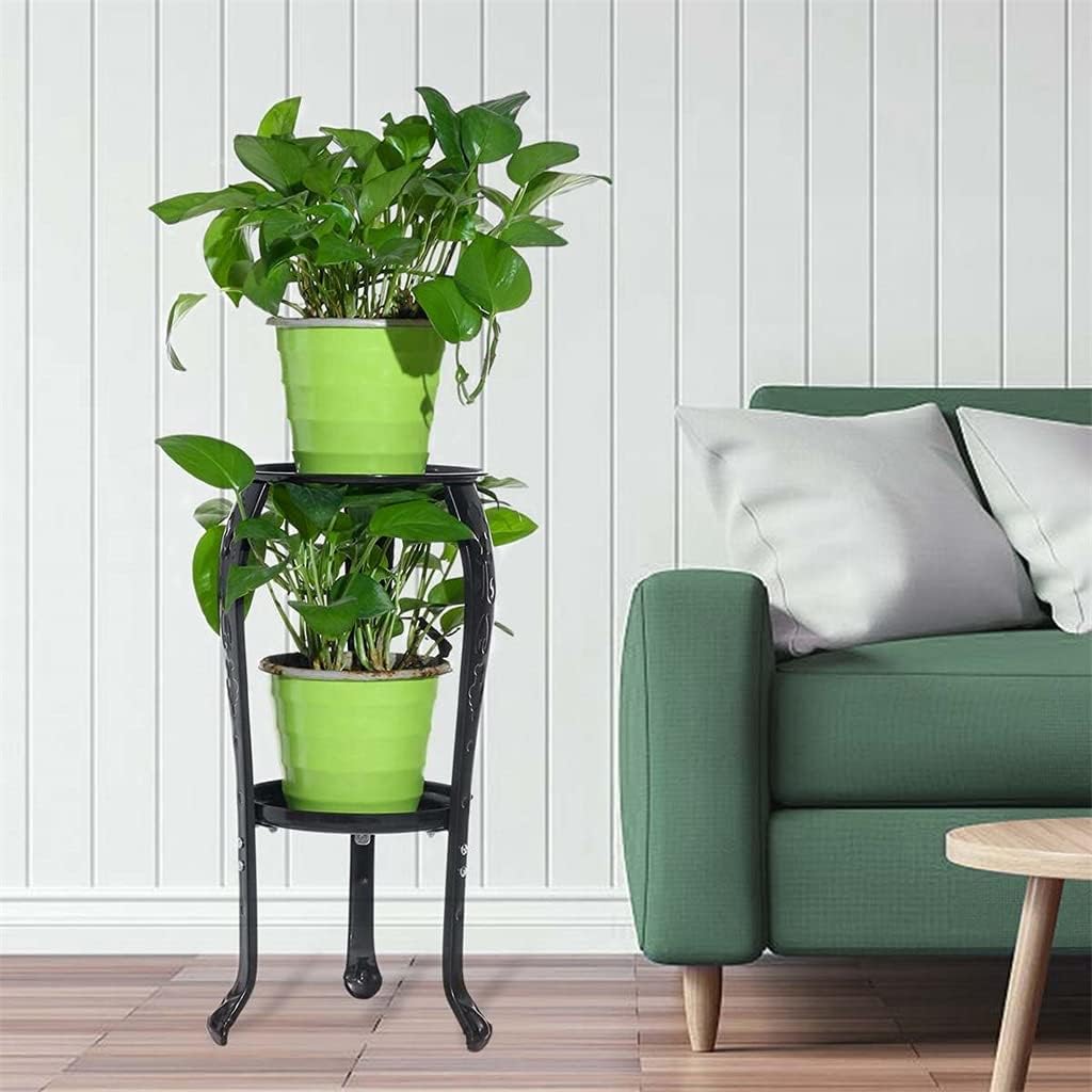 Metal Plant Stand Indoor Flowers Stand Floating Shelf Plant Pot Stand Indoor Garden Plant Holde(D)