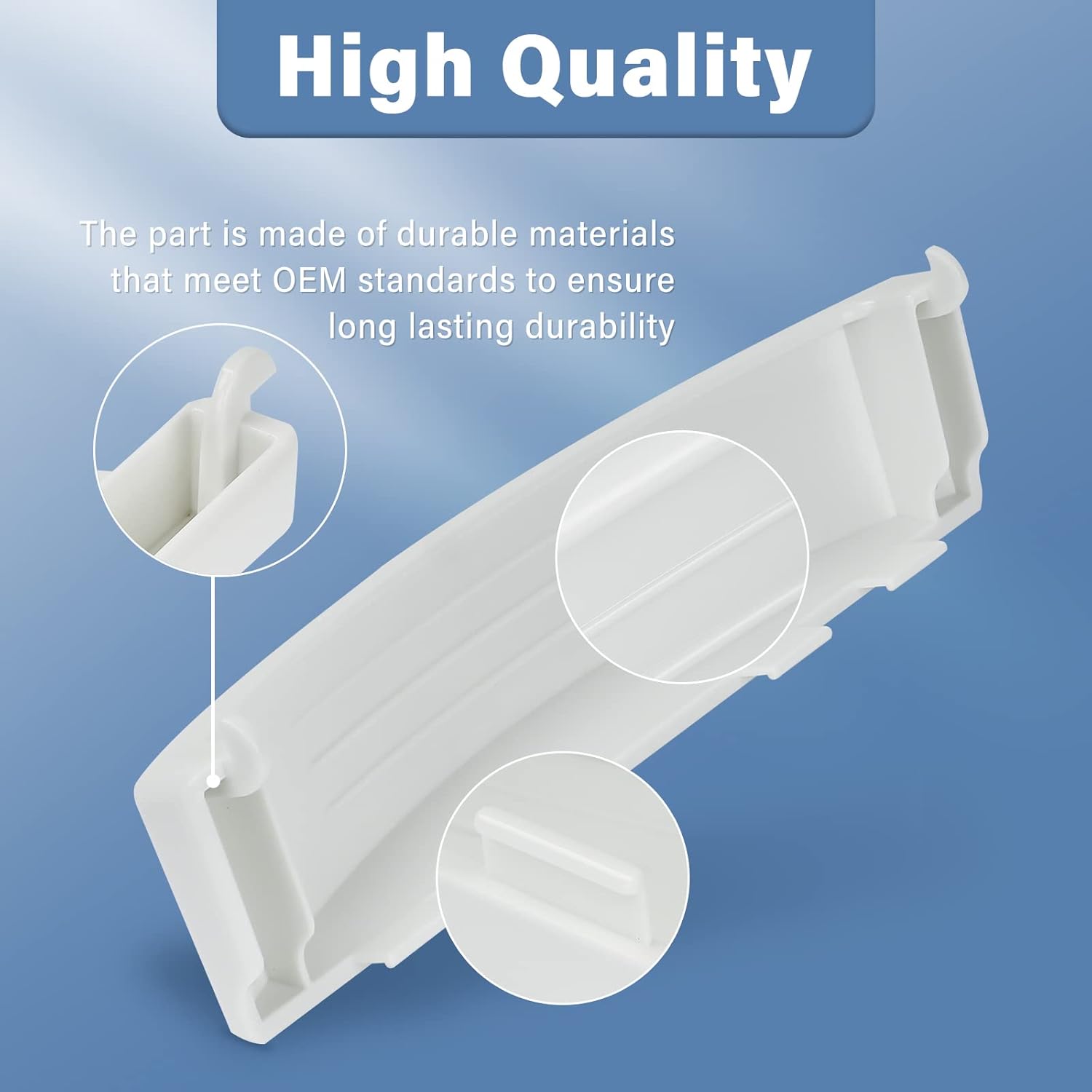 WE01X30378 Dryer Door Handle for GE GUD27ESSMWW GUD27ESSM1WW Replaces WE01X25878 WE1M1068 for GE Dryer Parts Replacement Stackable Washer and Dryer Handle Compatible with GE Clothes Laundry Dryer