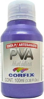 Tinta PVA Metálica 100 ml Corfix Avulso VIOLETA 399