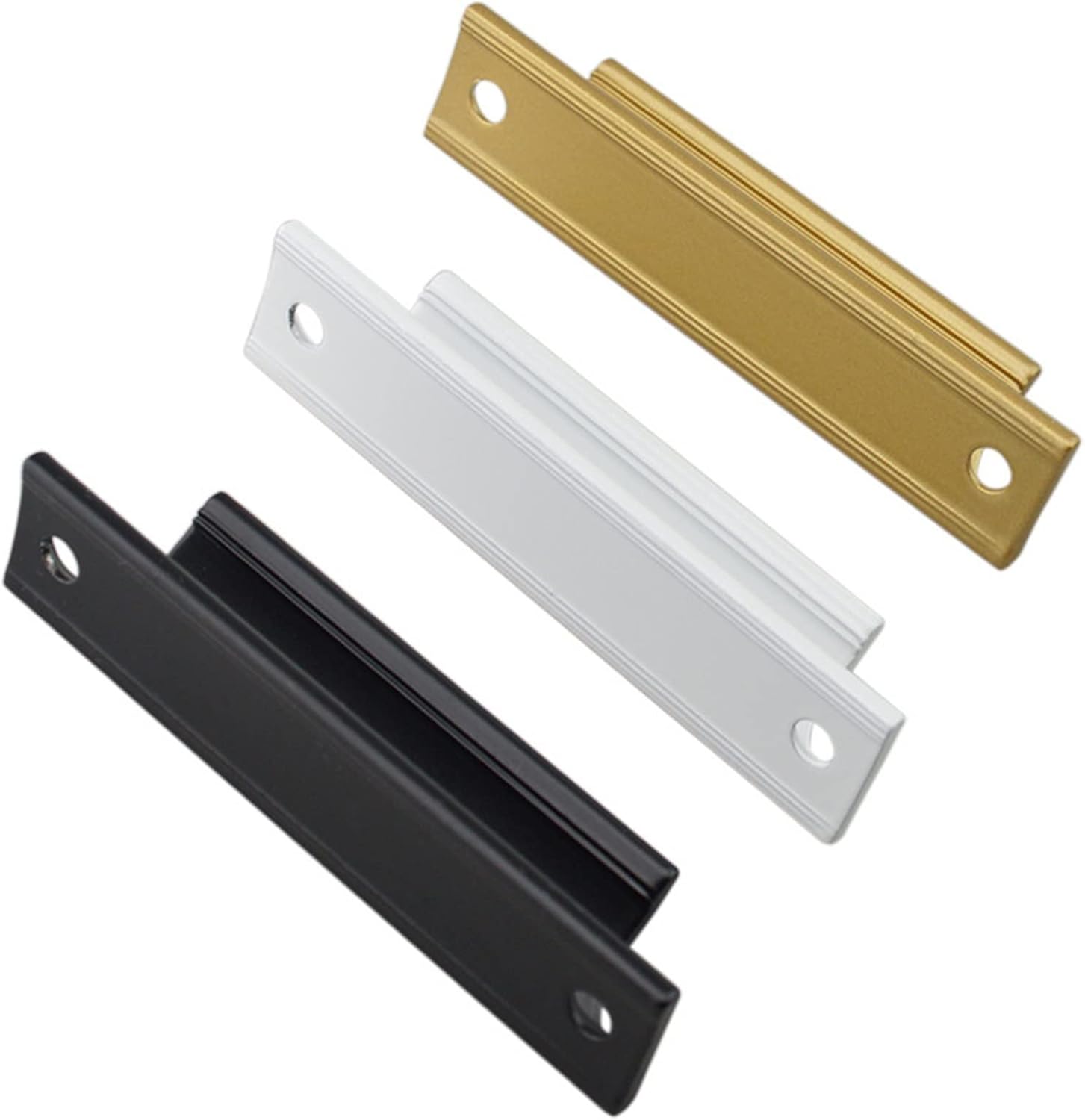 Door Knobs New Aluminum Alloy Door Handle Sliding Balcony Doors and Windows Door Cabinet Handle Furniture (Black)