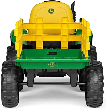Peg Perego John Deere Farm Power 12 Volt Ride-on Tractor and Trailer with Remote Control
