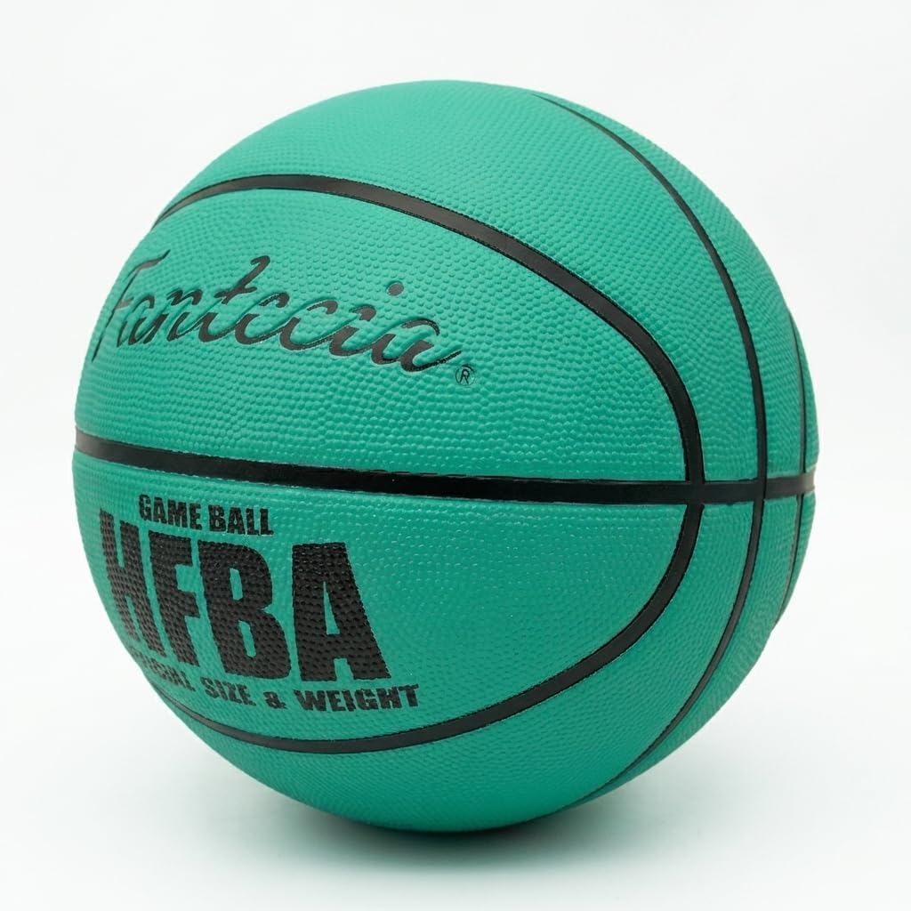 Size 7 Basketball, Premium Rubber Basketball, Perfect for Indoor & Outdoor Training