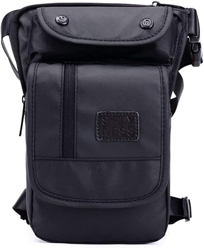 Miniatura 5 de Bolsa de pierna caída para motocicleta para exteriores, cintura para hombres y mujeres, #24Negro