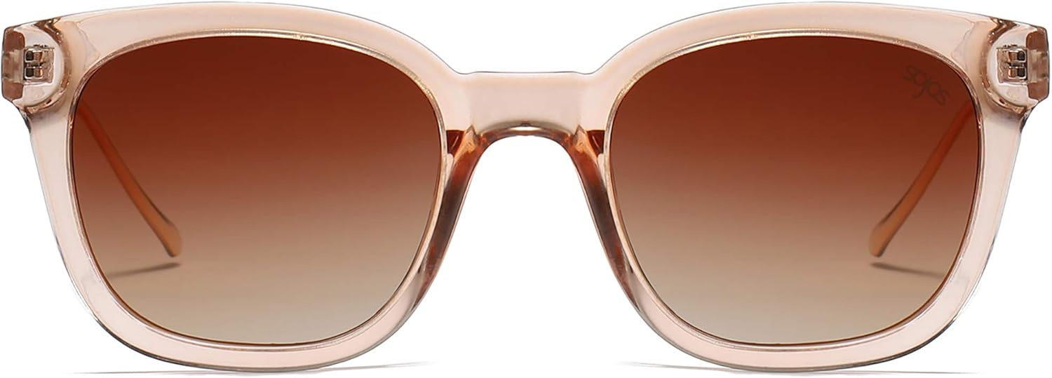 SOJOS Classic Square Polarized Sunglasses Womens Mens Retro Trendy UV400 Sunnies SJ2050 - Image 2