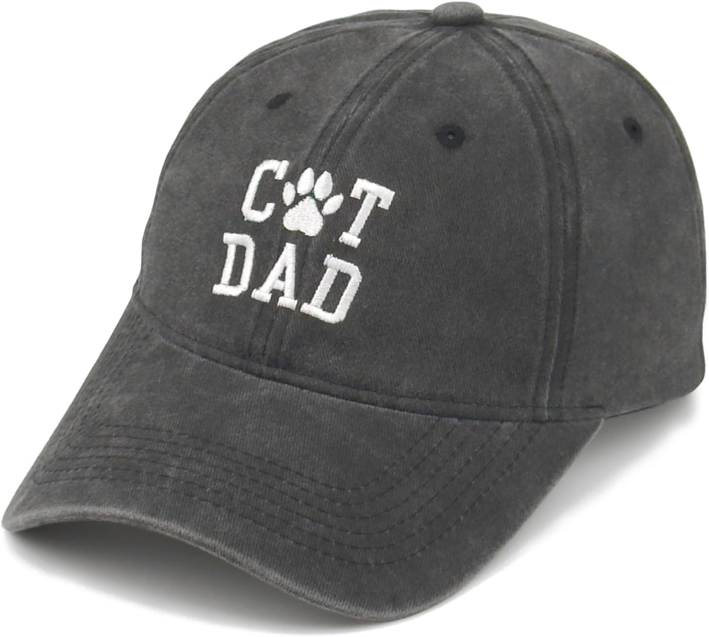 Embroidered Vintage Washed Cotton Baseball Cap, Adjustable Unisex Pet Dad Hat for Men Women Outdoor Casual Gift - Image 6