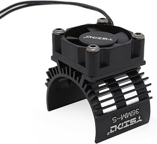 36MM-S Alloy Heatsink with 5–8.4V Fan for 540/550/3650 Motors
