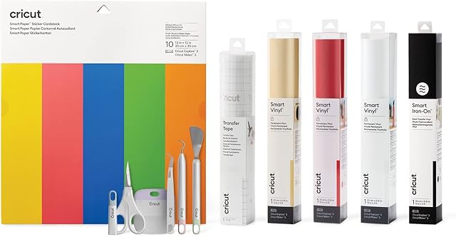 Cricut Smart Materials Supplies Bundle | for use with Cricut Explore 3 and Cricut Maker 3