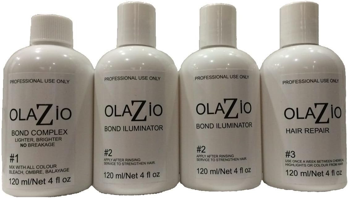 Olazio Traveling Stylist Kit - Step 1, 2 & 3 - Full KIT 4 Fl Oz.120ml (unscented)